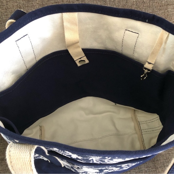 NWT Lands End Medium Canvas Open Top Tote - Picture 5 of 7